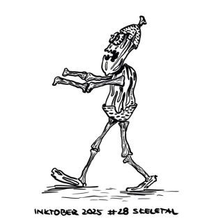 Tohle téma měli dát radeji až na Halloween, ale co už. Tak tu máte jednu dubánčí zombii nakreslenou pro #inktober jako...